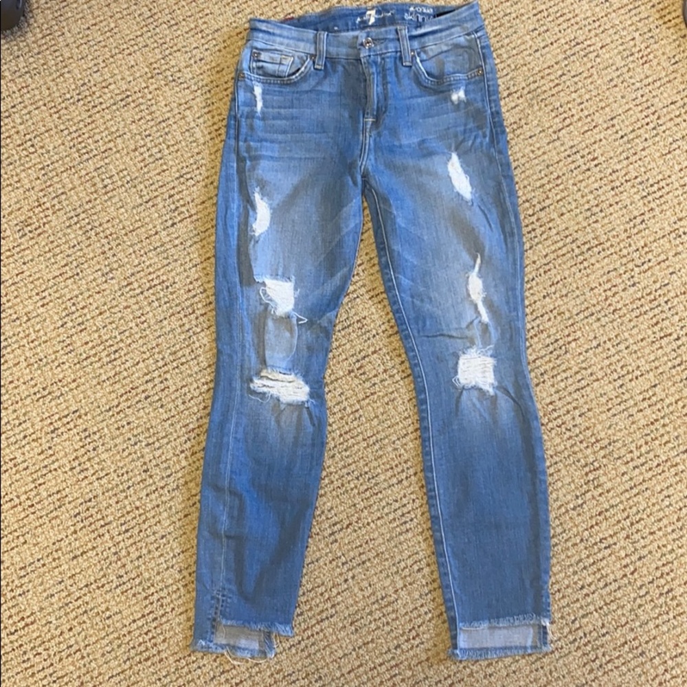 7 for Mankind Light Wash Denim. Perfect Condition.